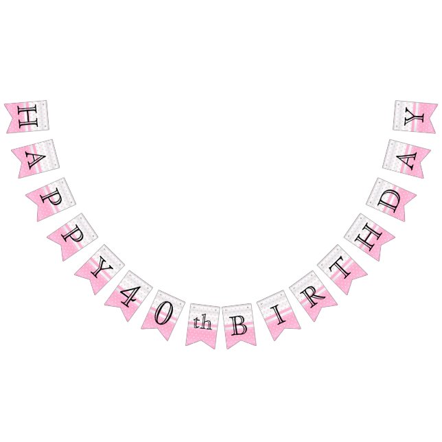 Personnaliser Anniversaire - Drapeaux de Bunting R (Tout)