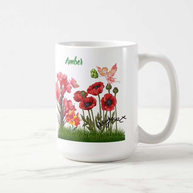 Personnaliser Aug Fleurs de naissance et Mug de ca (Droite)