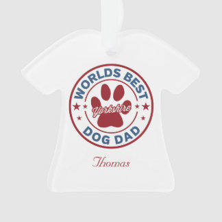 Personnaliser Best Dog Papa Yorkshire