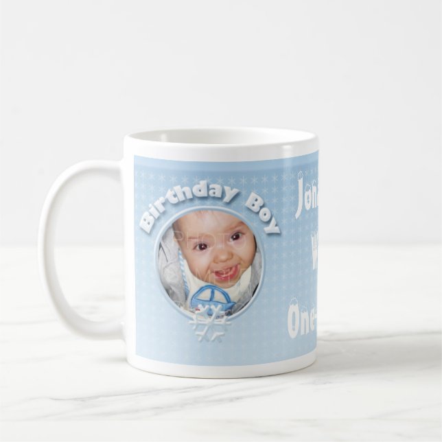 Personnaliser Birthday Boy Winter Onederland mug (Gauche)