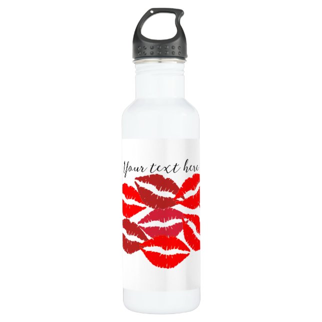 Personnaliser Bouteille d'eau des lèvres (Devant)