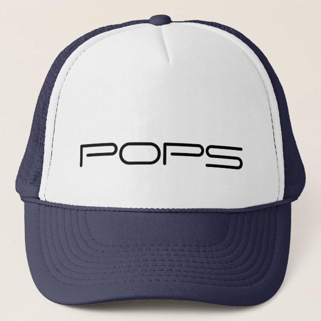 Personnaliser casquette, Pops casquette de basebal (Devant)