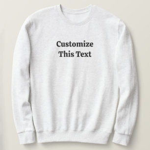 Personnaliser ce texte Sweatshirt basique pour hom