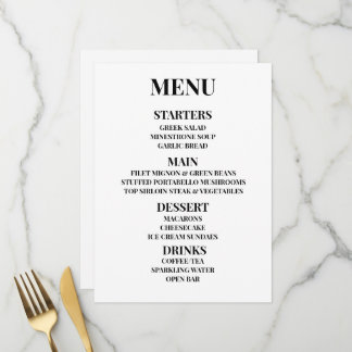 Personnaliser - Créez votre propre menu personnali
