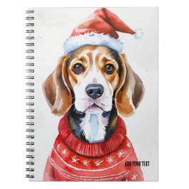 PERSONNALISER : Dachshund de Noël | Carnet