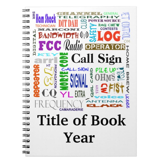 Personnaliser de carnet de collage de mot de (Devant)