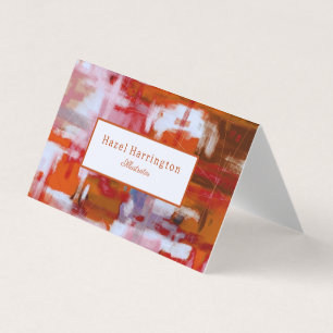 Personnaliser de Carte de visite plié Abstrait en 