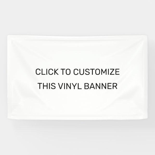 PERSONNALISER DE CETTE Bannière VINYL (Horizontal)
