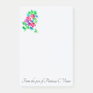 Personnaliser de jolies notes florales post-it (ve