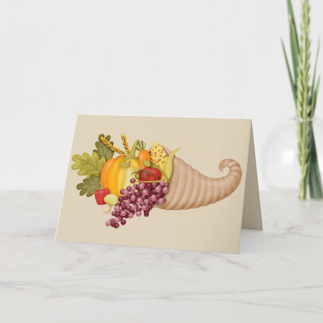 Personnaliser de la carte Cornucopia Thanksgiving (Devant)