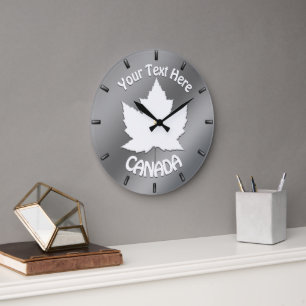 Personnaliser de l'horloge murale Canada Horloge s