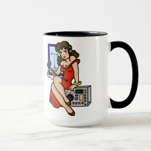 Personnaliser de tasse de fille de Pin- de brune
