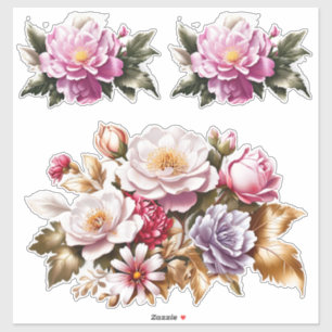 Personnaliser des autocollants floraux en vinyle