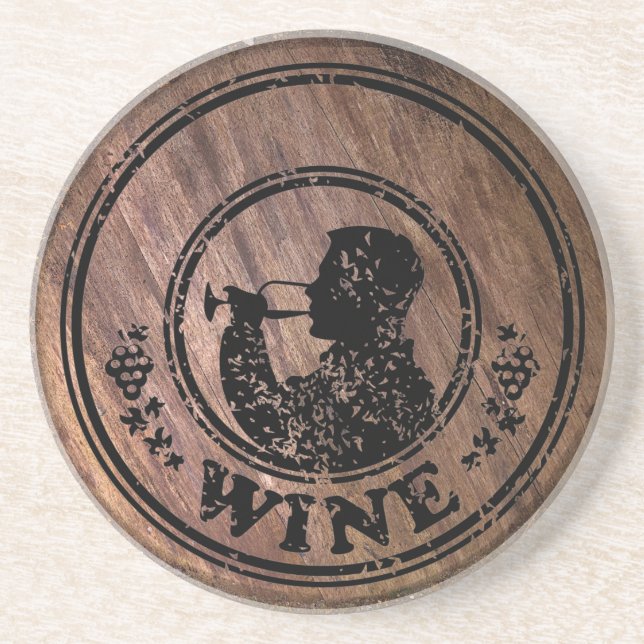 Personnaliser Dessous de verre bois et vin (Devant)