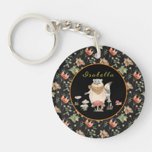 Personnaliser du raton laveur botanique Texte et c