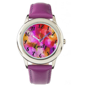 Personnaliser Filles colorées Montre électronique