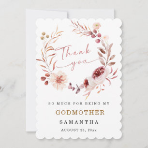 Personnaliser Godmère carte de remerciements