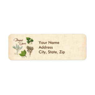 Personnaliser Herb Bouquet Étiquettes