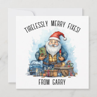 Personnaliser la carte de Noël pour la mécanique a