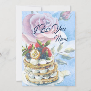 Personnaliser la carte gâteau de la fête des mères