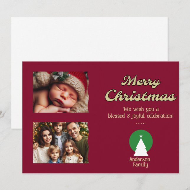 Personnaliser la photo Appartement de Noël Carte (Devant / Derrière)
