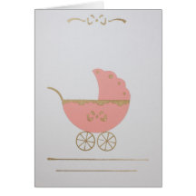 Personnaliser la poussette rose or