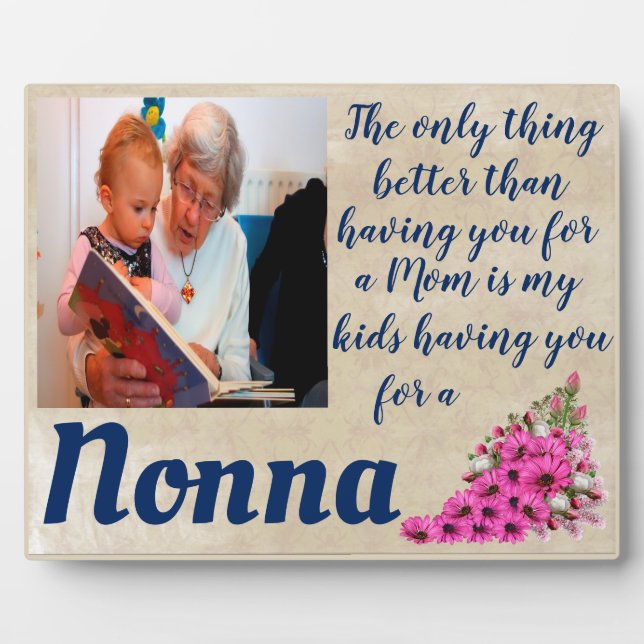 Personnaliser La Seule Chose Mieux Nonna Plaque (Devant)