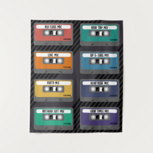 Personnaliser la tapisserie Étiquette Mixtape