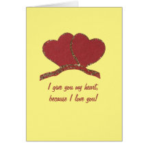 Personnaliser l'amour coeur or rouge
