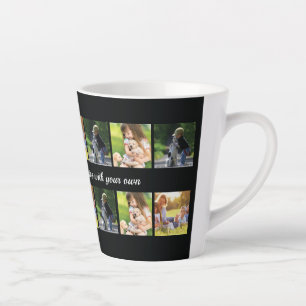 Personnaliser le collage photo et la mug en latte