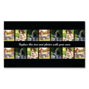 Personnaliser le collage photo et le carte de visi