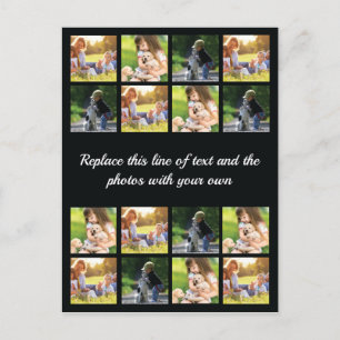 Personnaliser le collage photo et le faire-part te