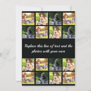 Personnaliser le collage photo et le faire-part te