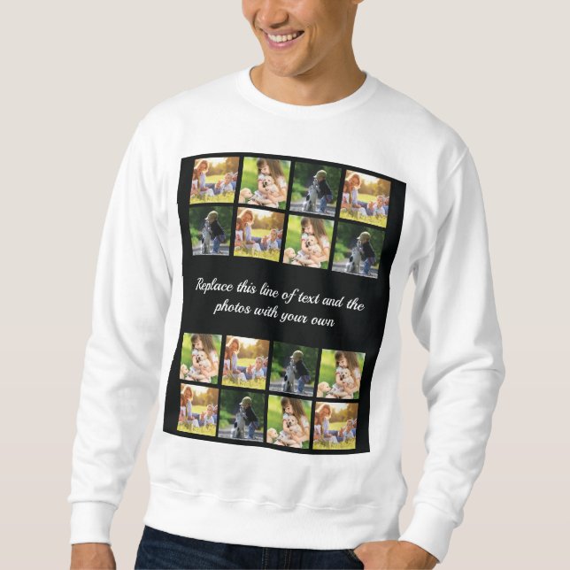 Personnaliser le collage photo et le sweatshirt de (Devant)