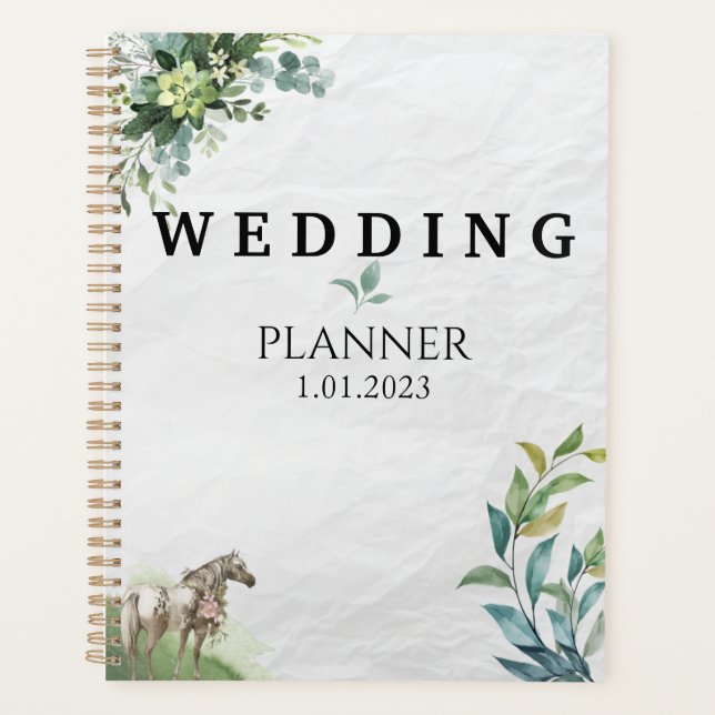 Personnaliser le design Wedding planner vert (Devant)