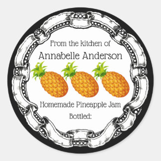 Personnaliser le Étiquette de confiture d'ananas