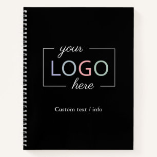 Personnaliser le logo de l'entreprise Carnet noir