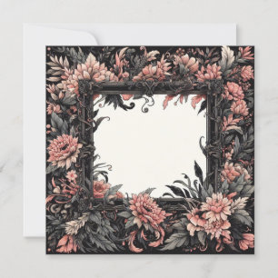 Personnaliser le Modèle de carte blanche Goth Flor