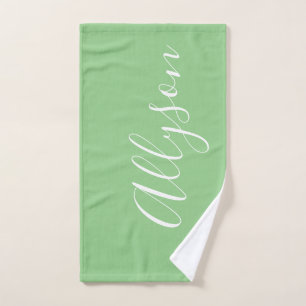 Personnaliser le nom blanc Script vertical, Sage