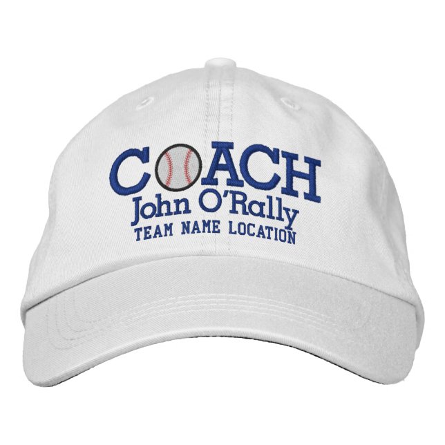 Personnaliser le nom du Casquette de l'entraîneur  (Devant)