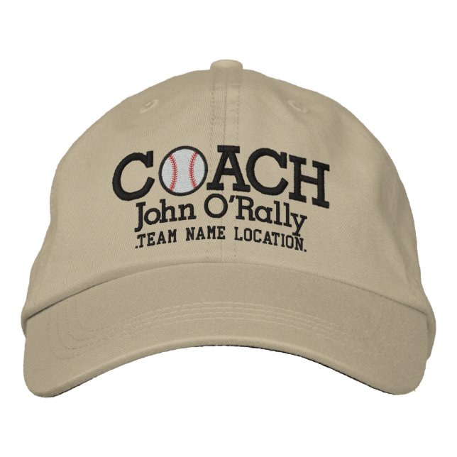 Personnaliser le nom du Casquette de l'entraîneur  (Devant)