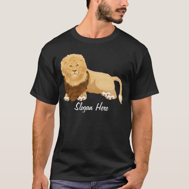 Personnaliser le T-shirt Lion Fierté (Devant)