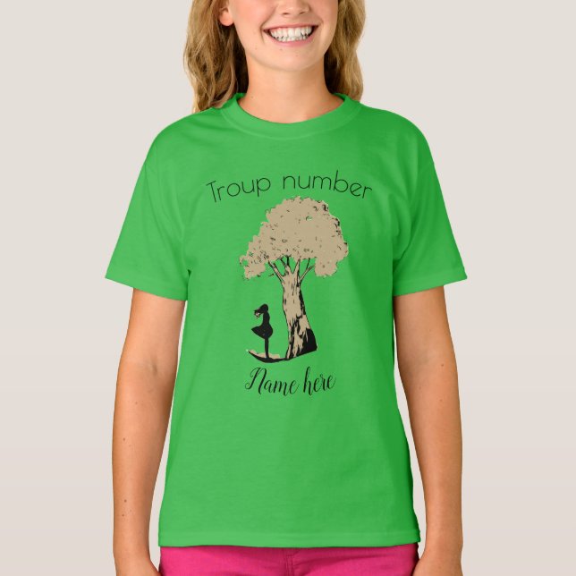 Personnaliser le T-shirt scout féminin (Devant)