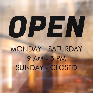 Personnaliser les heures d'ouverture   Panneau d'o