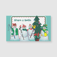 personnaliser les magnets de snowmen