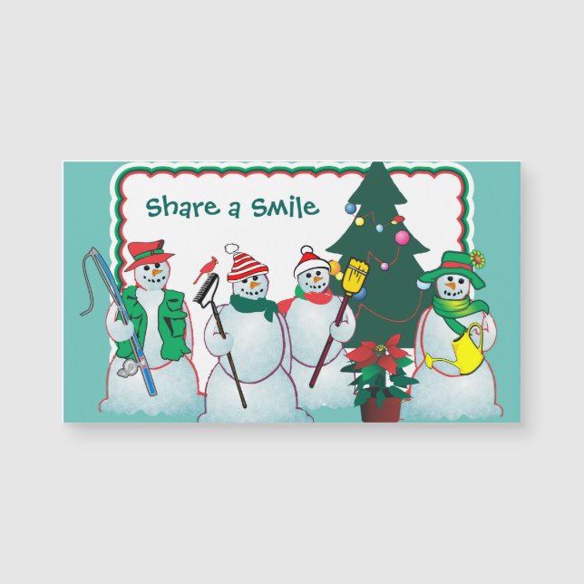 personnaliser les magnets de snowmen (Devant)