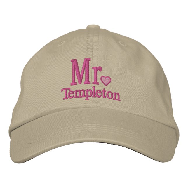 Personnaliser M. & Mme Embroidery Casquette brodé (Devant)