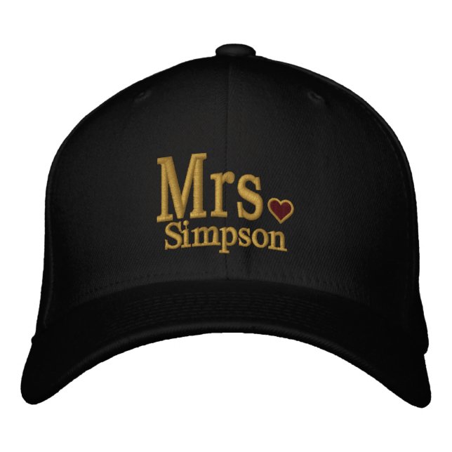 Personnaliser M. & Mme Embroidery Casquette brodé (Devant)