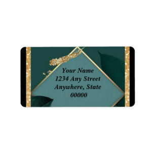 Personnaliser Mariage retour Étiquette Emerald Gre