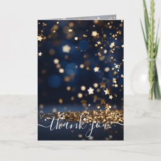 Personnaliser : Merci Paillettes Étoile Dorée